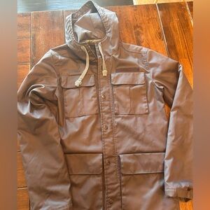 RVCA gray Military Field Jacket with Hood